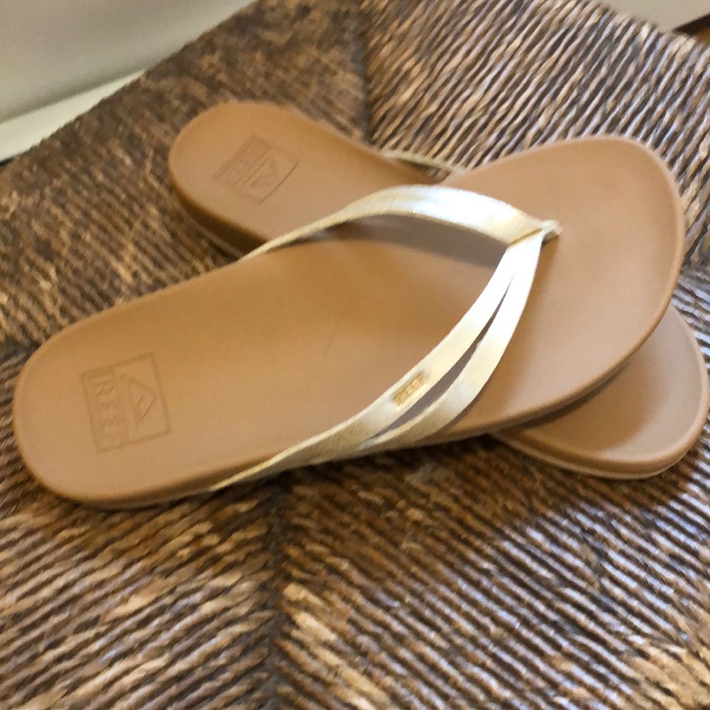 Gold thongs